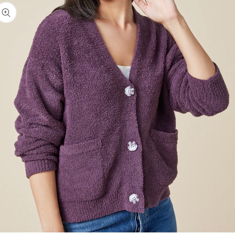 Softies Marshmallow Cropped Cardigan
